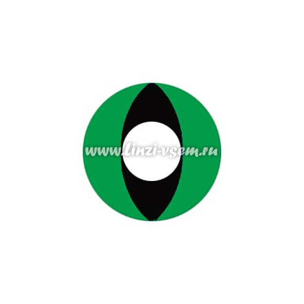 Карнавальные линзы EOS Green Cat Фото 3